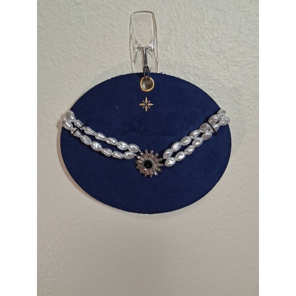NWT Faux Pearl Choker Necklace Renaissance Boho Formal Jewelry
